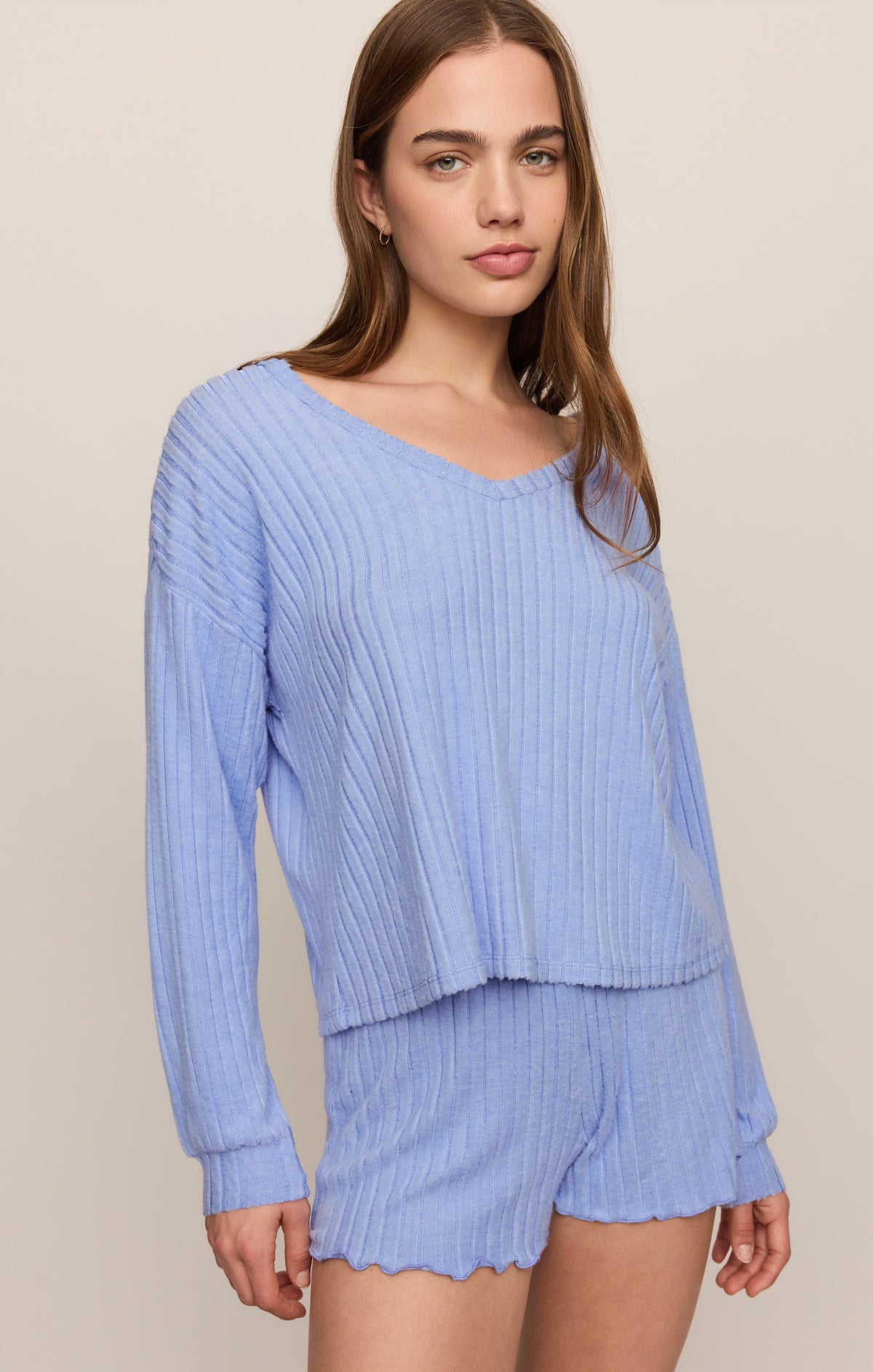 Z SUPPLY Daydreamer Silky Rib V-Neck