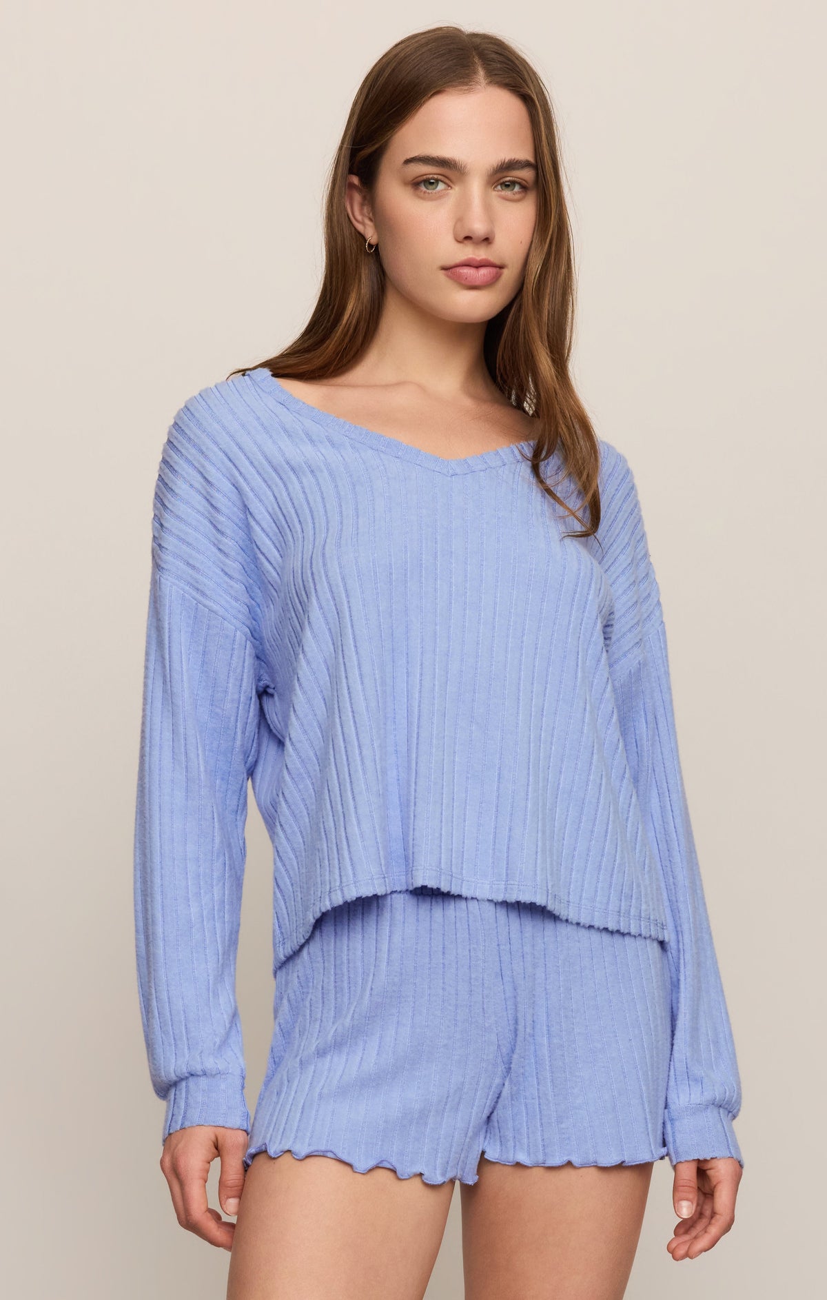 Z SUPPLY Daydreamer Silky Rib V-Neck