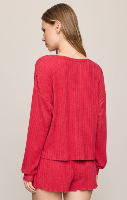 Z SUPPLY Daydreamer Silky Rib V-Neck