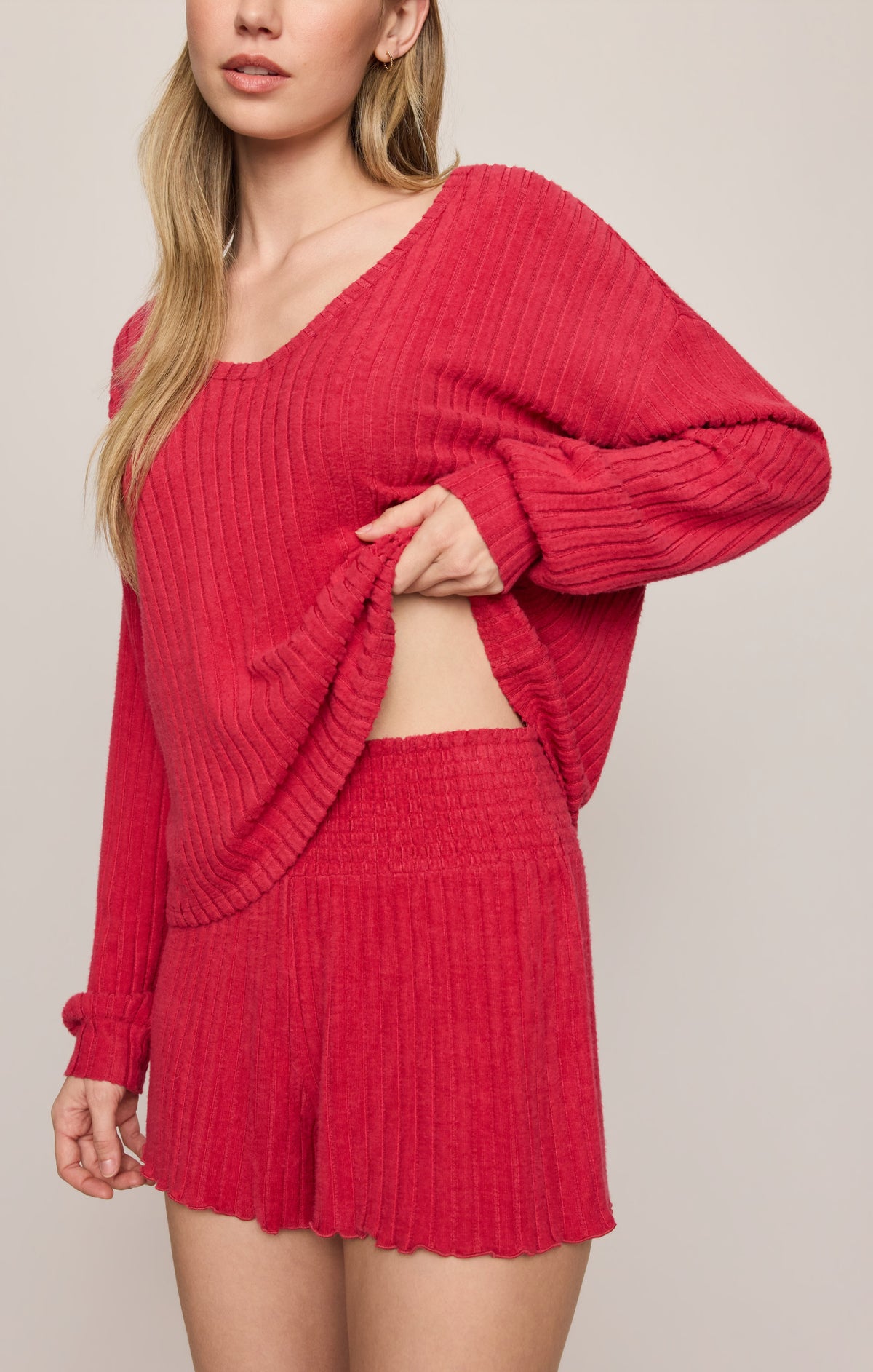 Z SUPPLY Daydreamer Silky Rib V-Neck