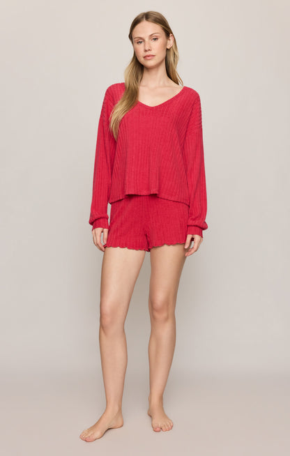 Z SUPPLY Daydreamer Silky Rib V-Neck