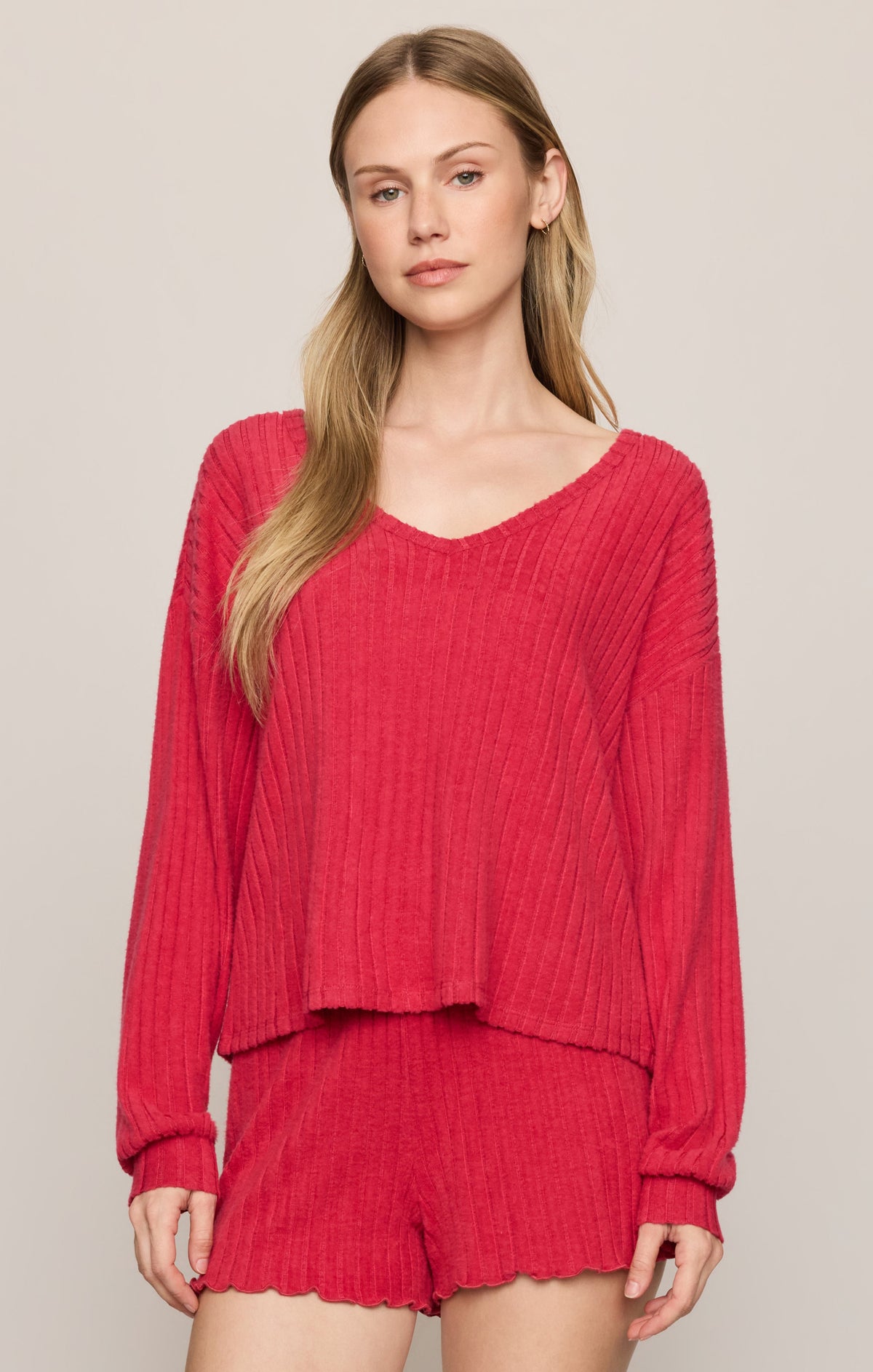 Z SUPPLY Daydreamer Silky Rib V-Neck