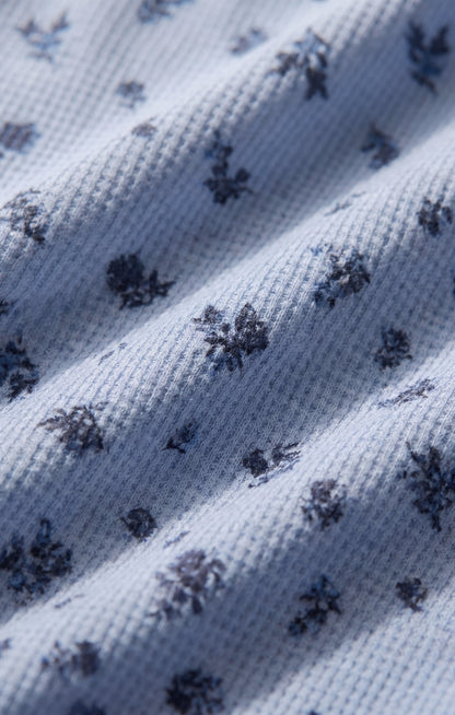 Z SUPPLY Floral Thermal Tee - Crystal Blue