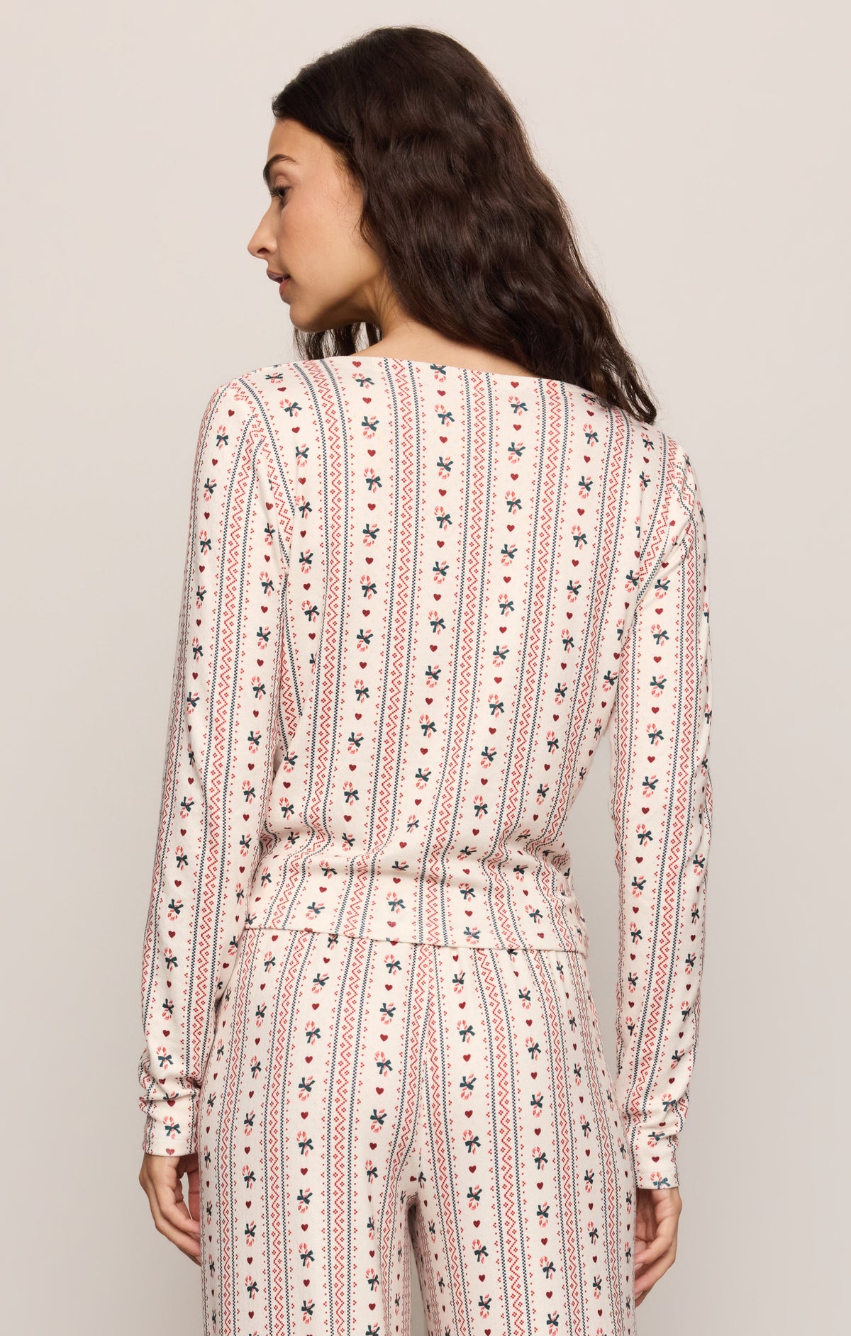 Z SUPPLY Candy Cane Long Sleeve Top - Vanilla Ice
