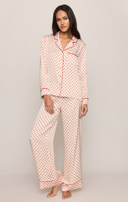 Z SUPPLY Snuggle Dot Satin PJ Set - Vanilla Ice