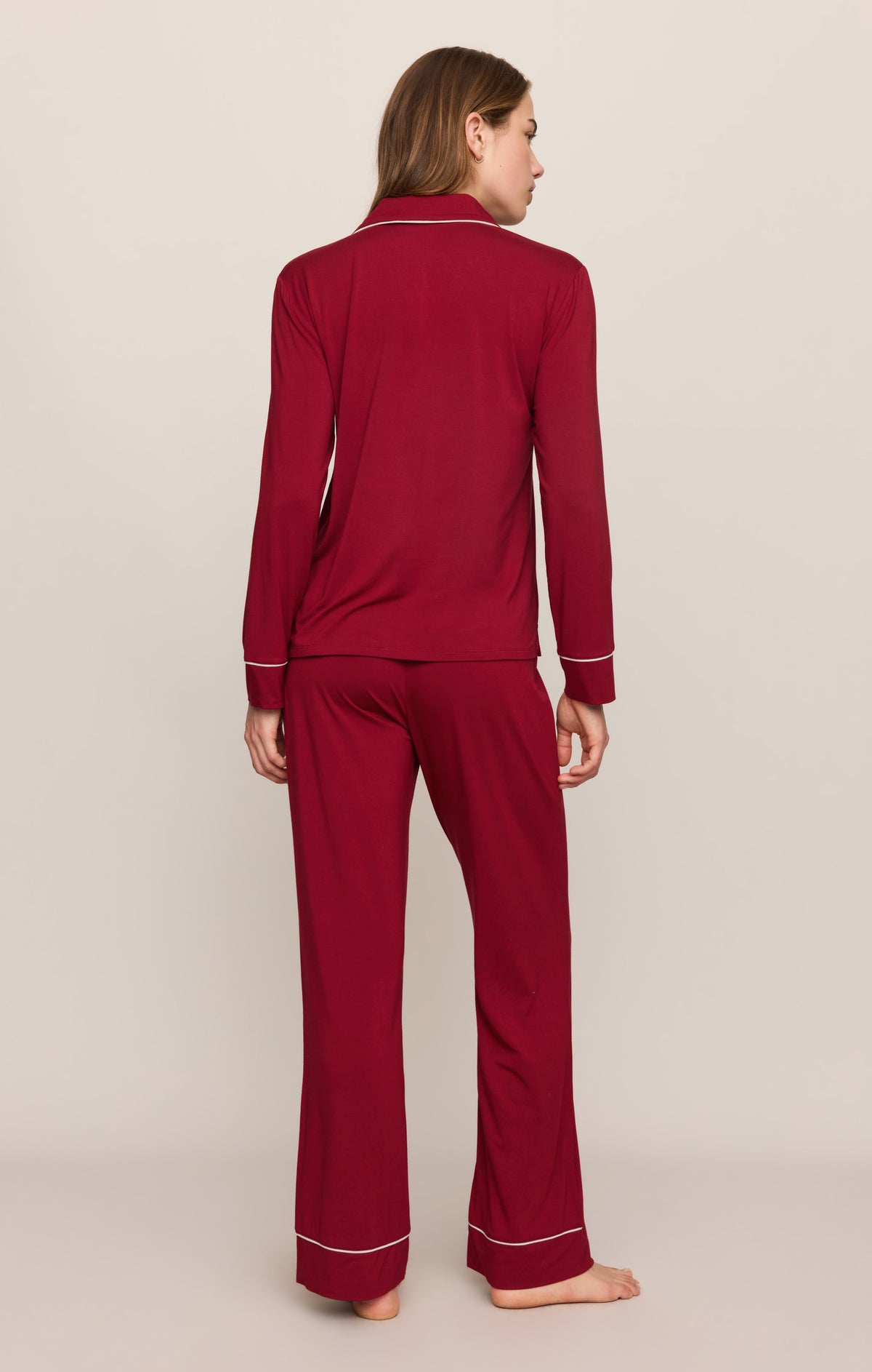 Z SUPPLY Snuggle Jersey PJ Set - Red Dahlia