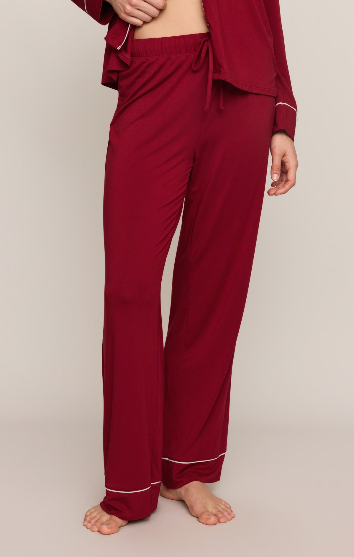 Z SUPPLY Snuggle Jersey PJ Set - Red Dahlia