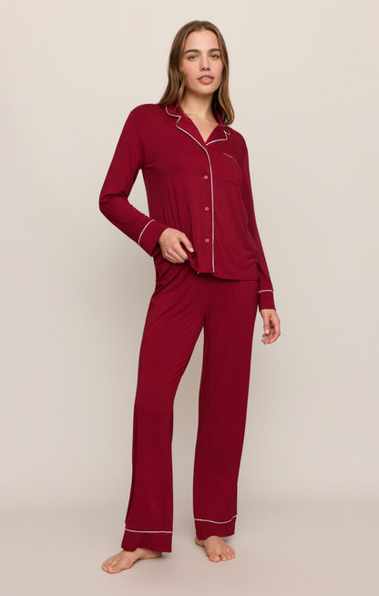 Z SUPPLY Snuggle Jersey PJ Set - Red Dahlia