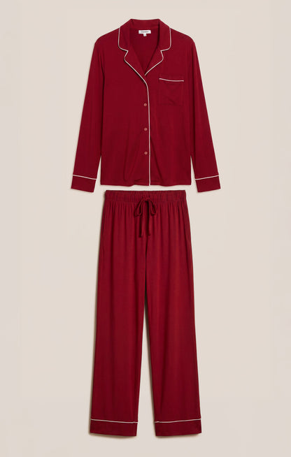 Z SUPPLY Snuggle Jersey PJ Set - Red Dahlia