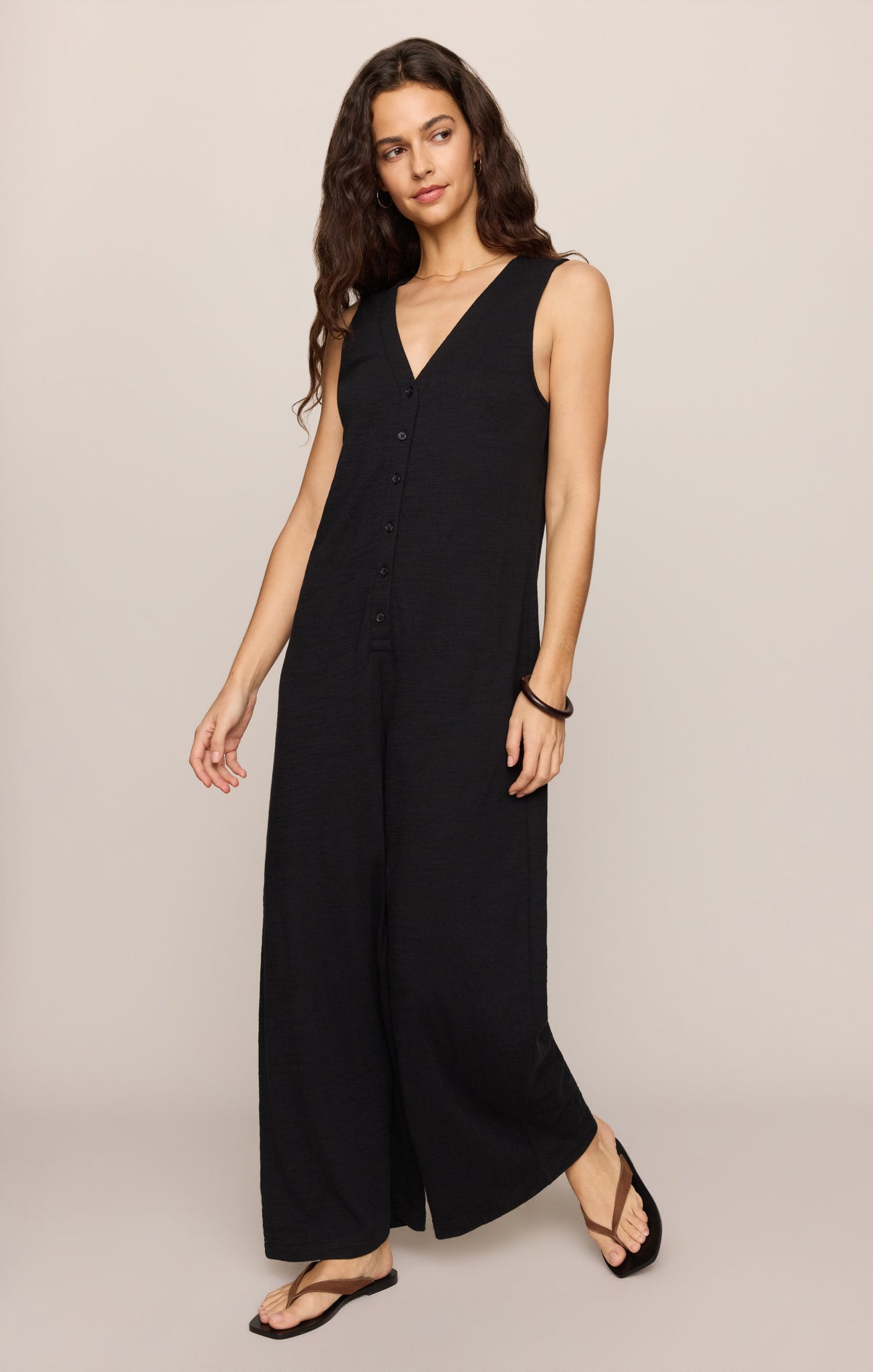 Z SUPPLY Solace Textured Slub Jumpsuit