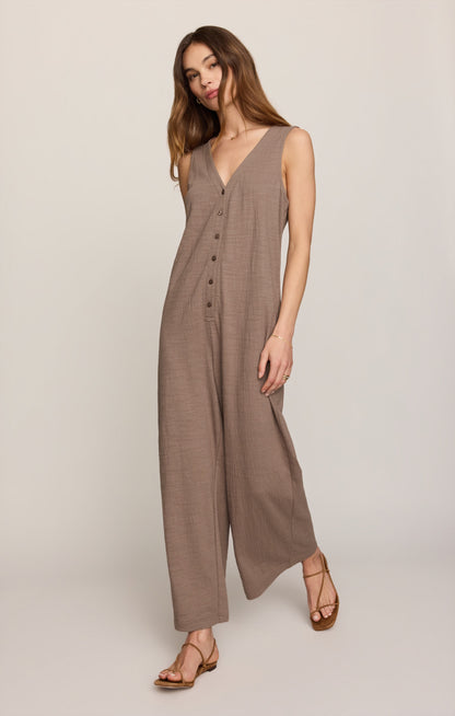 Z SUPPLY Solace Textured Slub Jumpsuit