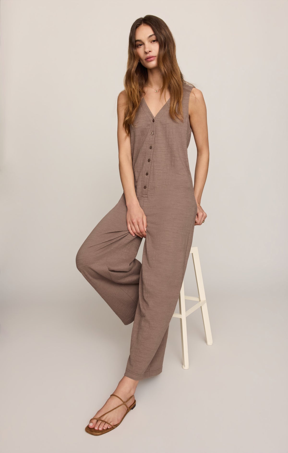 Z SUPPLY Solace Textured Slub Jumpsuit