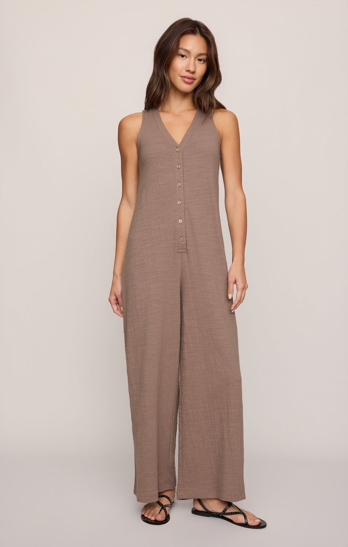 Z SUPPLY Solace Textured Slub Jumpsuit