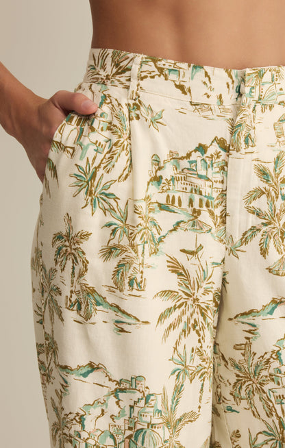Z SUPPLY Overlook Tiki Linen Pant - Island Coconut