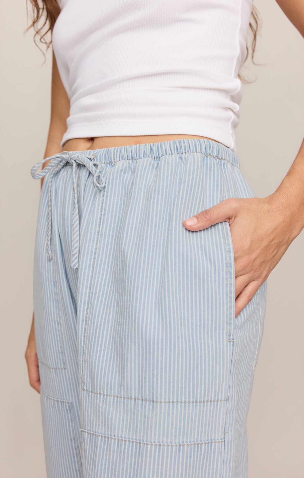 Z SUPPLY Soft Denim Carpenter Pant - Seaboard Stripe