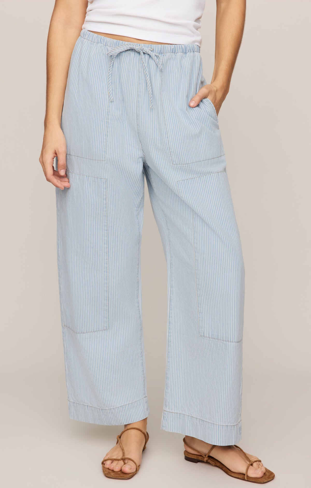 Z SUPPLY Soft Denim Carpenter Pant - Seaboard Stripe