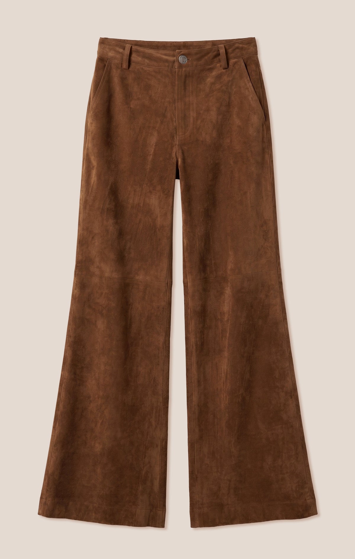 Z SUPPLY Cecile Faux Suede Wide Leg Pant - Saddle Suede