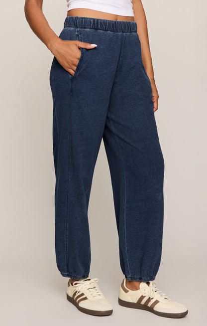 Z SUPPLY Janie Knit Denim Jogger - Indigo