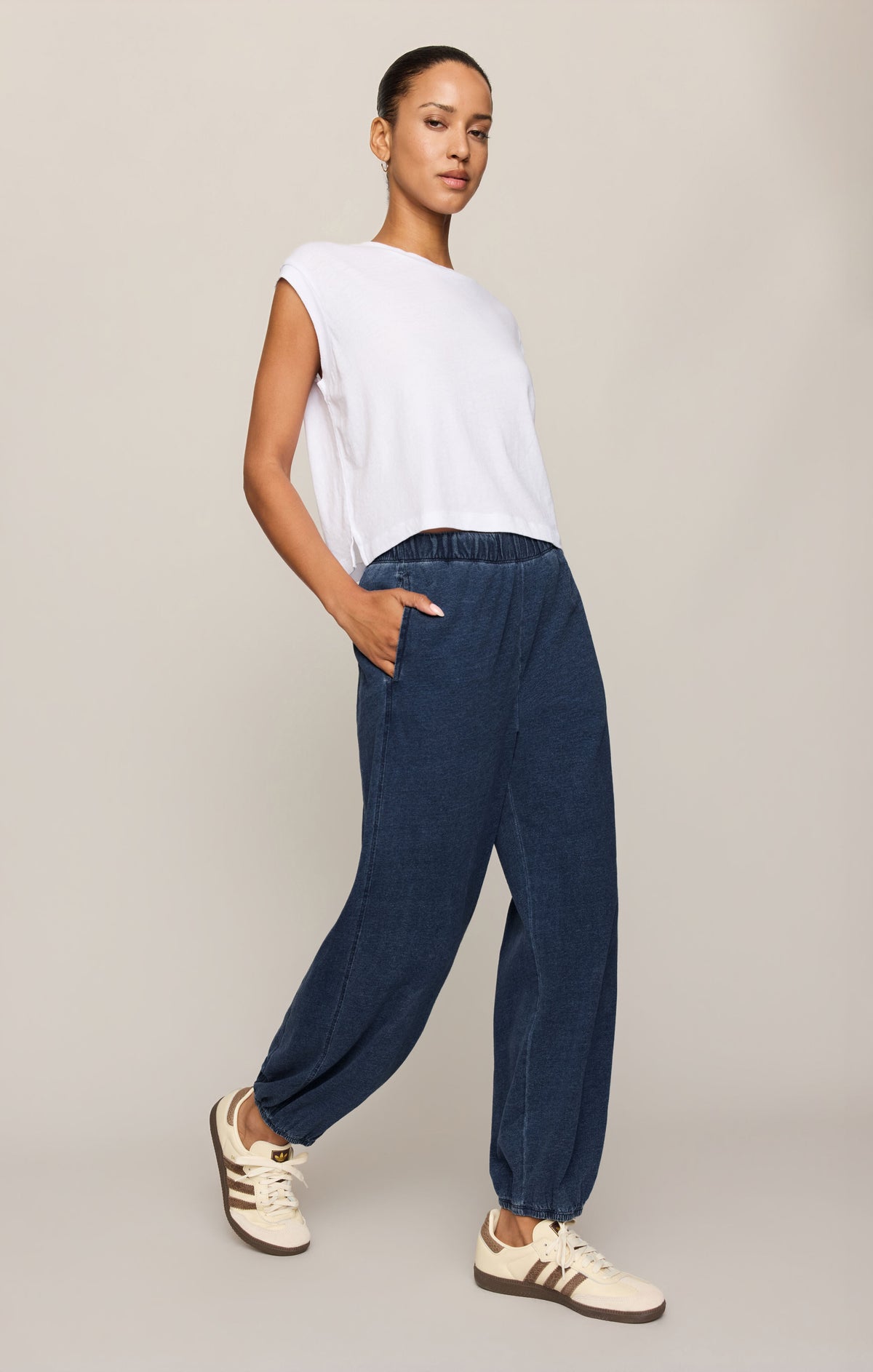 Z SUPPLY Janie Knit Denim Jogger - Indigo