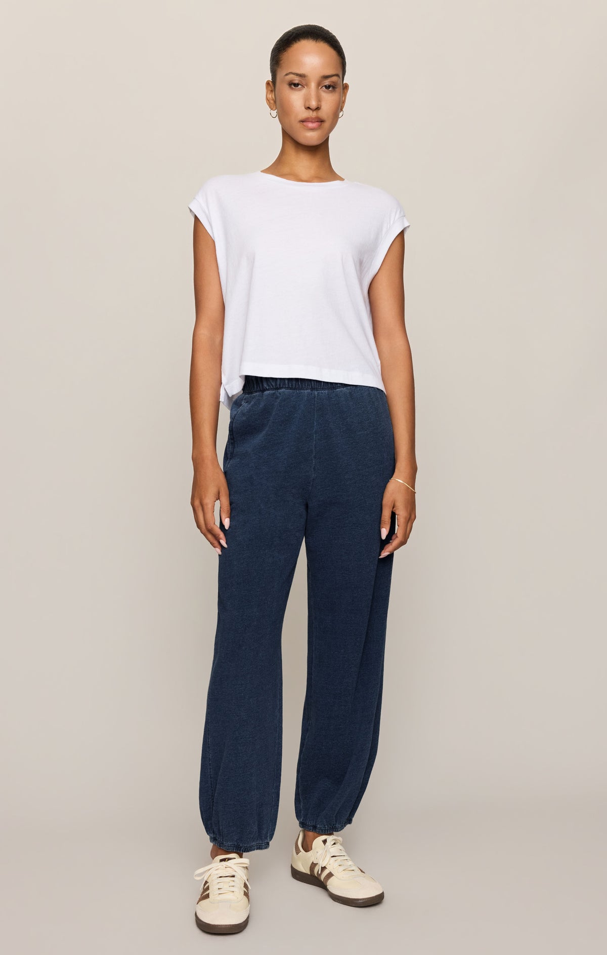 Z SUPPLY Janie Knit Denim Jogger - Indigo