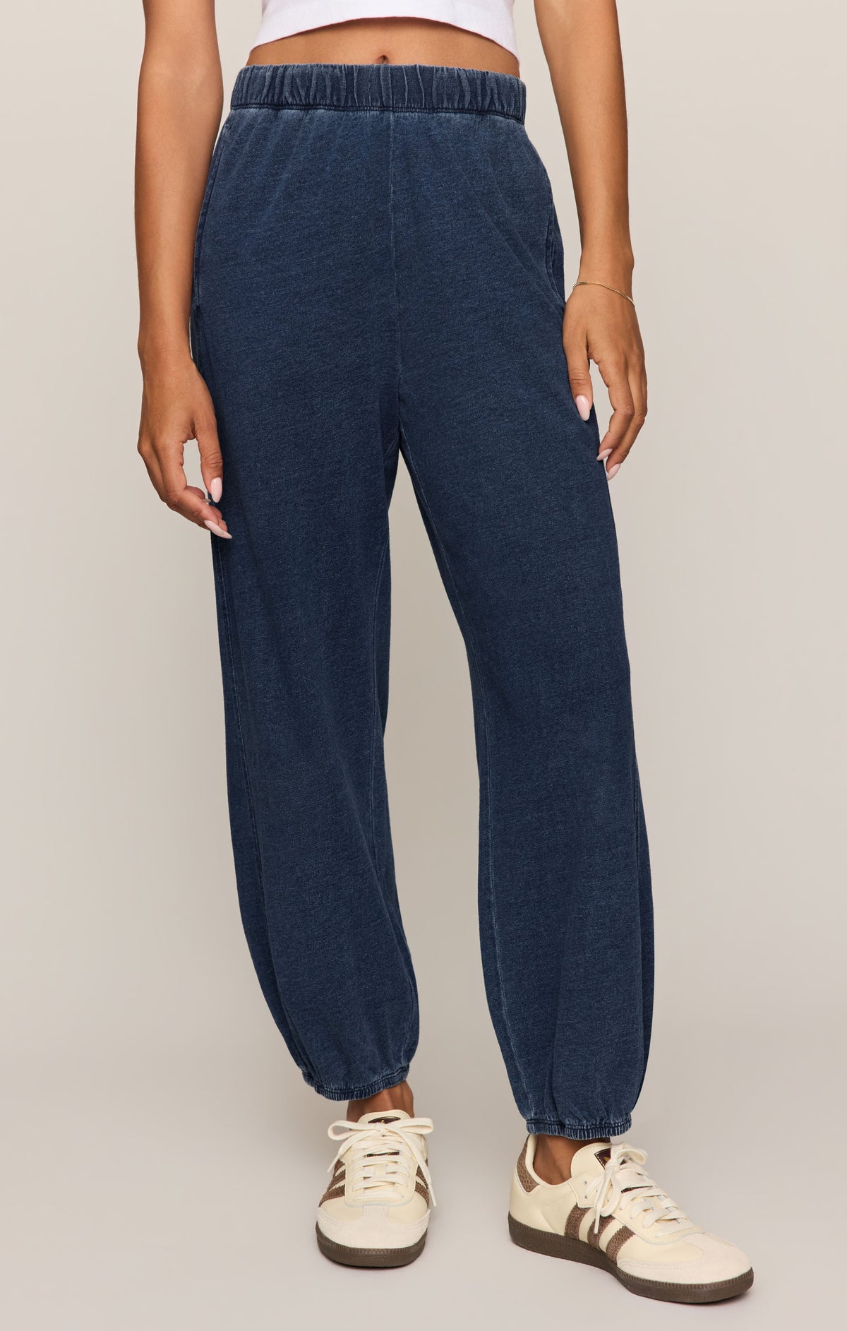 Z SUPPLY Janie Knit Denim Jogger - Indigo