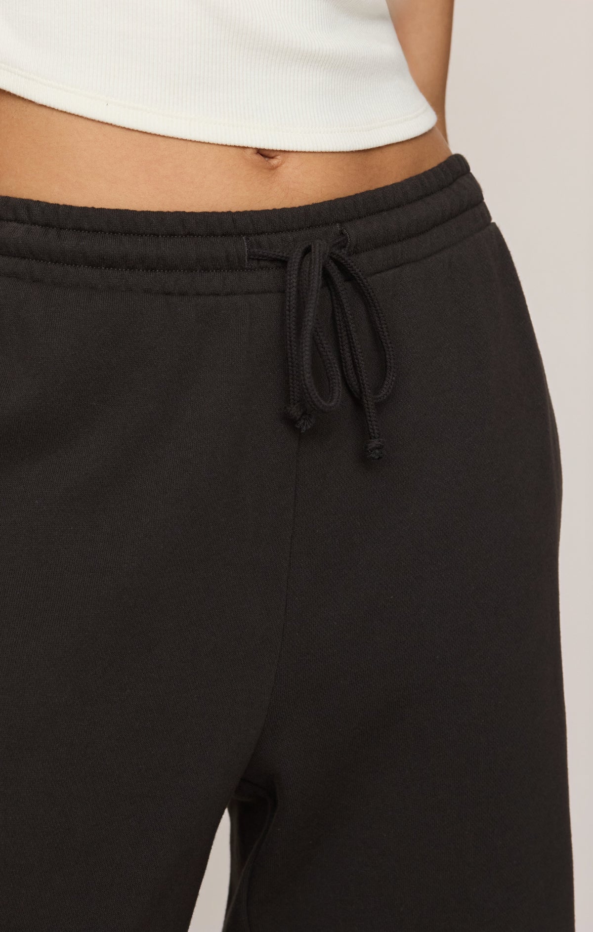 Z SUPPLY Sport Stripe Knit Terry Pant - Ash Black