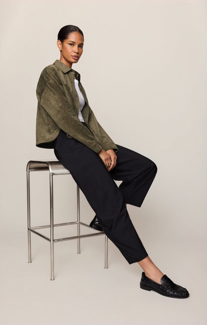 Z SUPPLY Neo Luxe Barrel Pant - Black