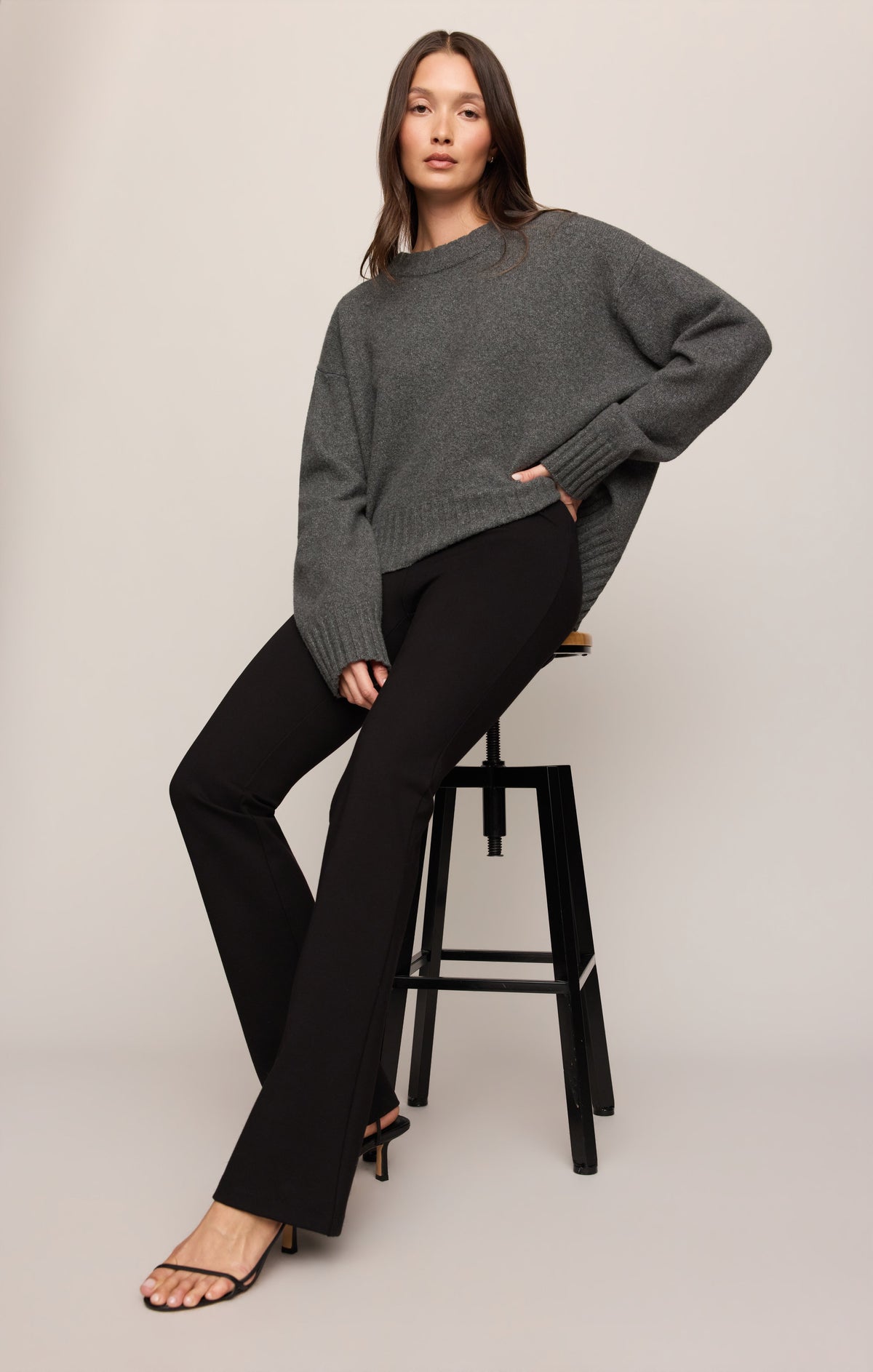 Z SUPPLY Ives Ponte Flare Pant - Black