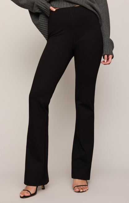 Z SUPPLY Ives Ponte Flare Pant - Black