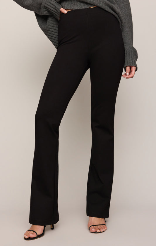 Z SUPPLY Ives Ponte Flare Pant - Black