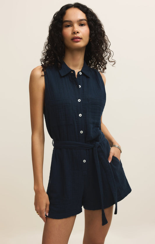 Z SUPPLY New Light Airy Gauze Romper