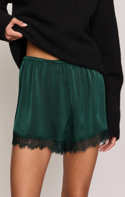 Z SUPPLY Caprice Luxe Satin Lace Short