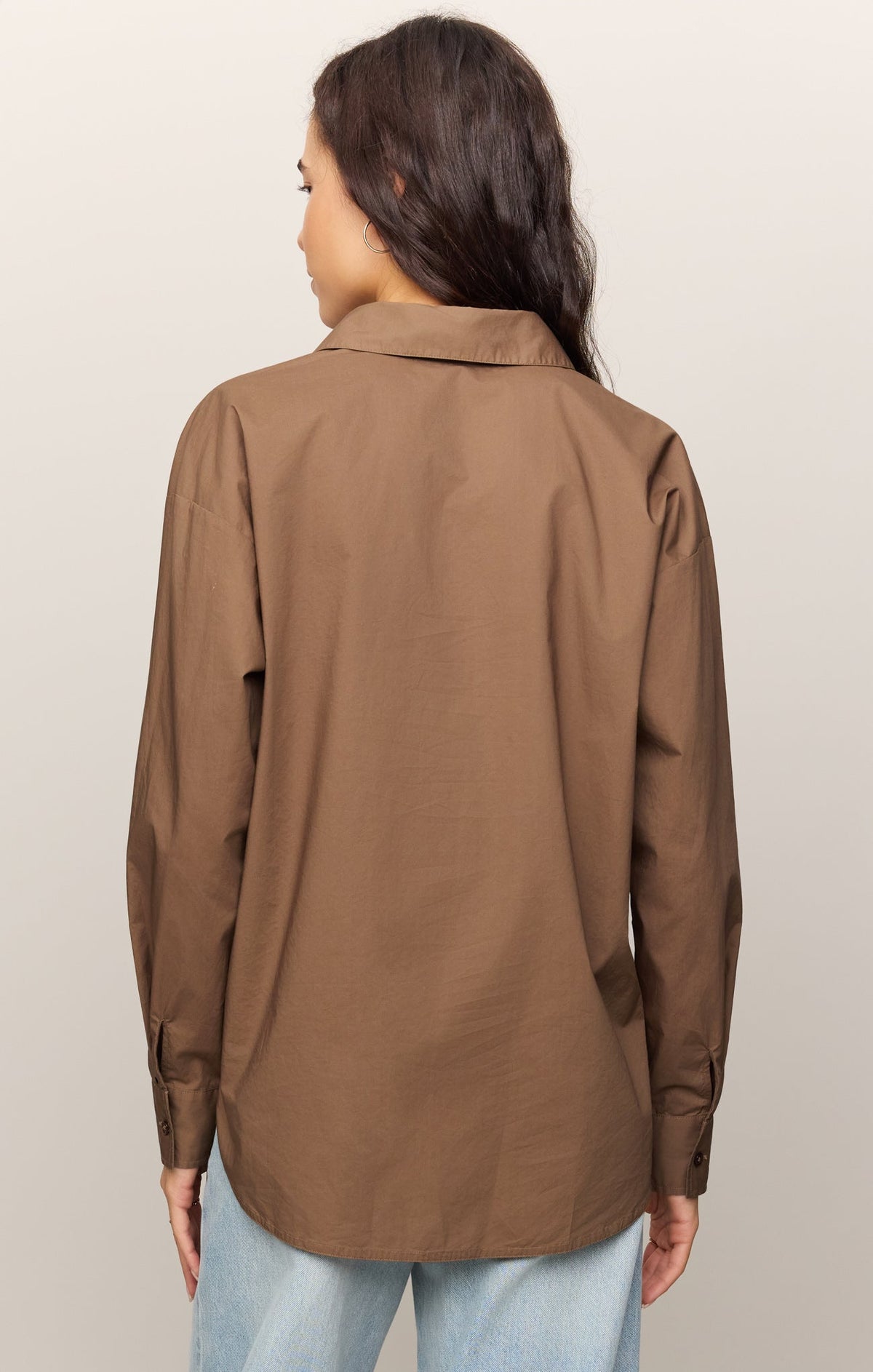 Z SUPPLY Elevated Poplin Relaxed Button Up Top