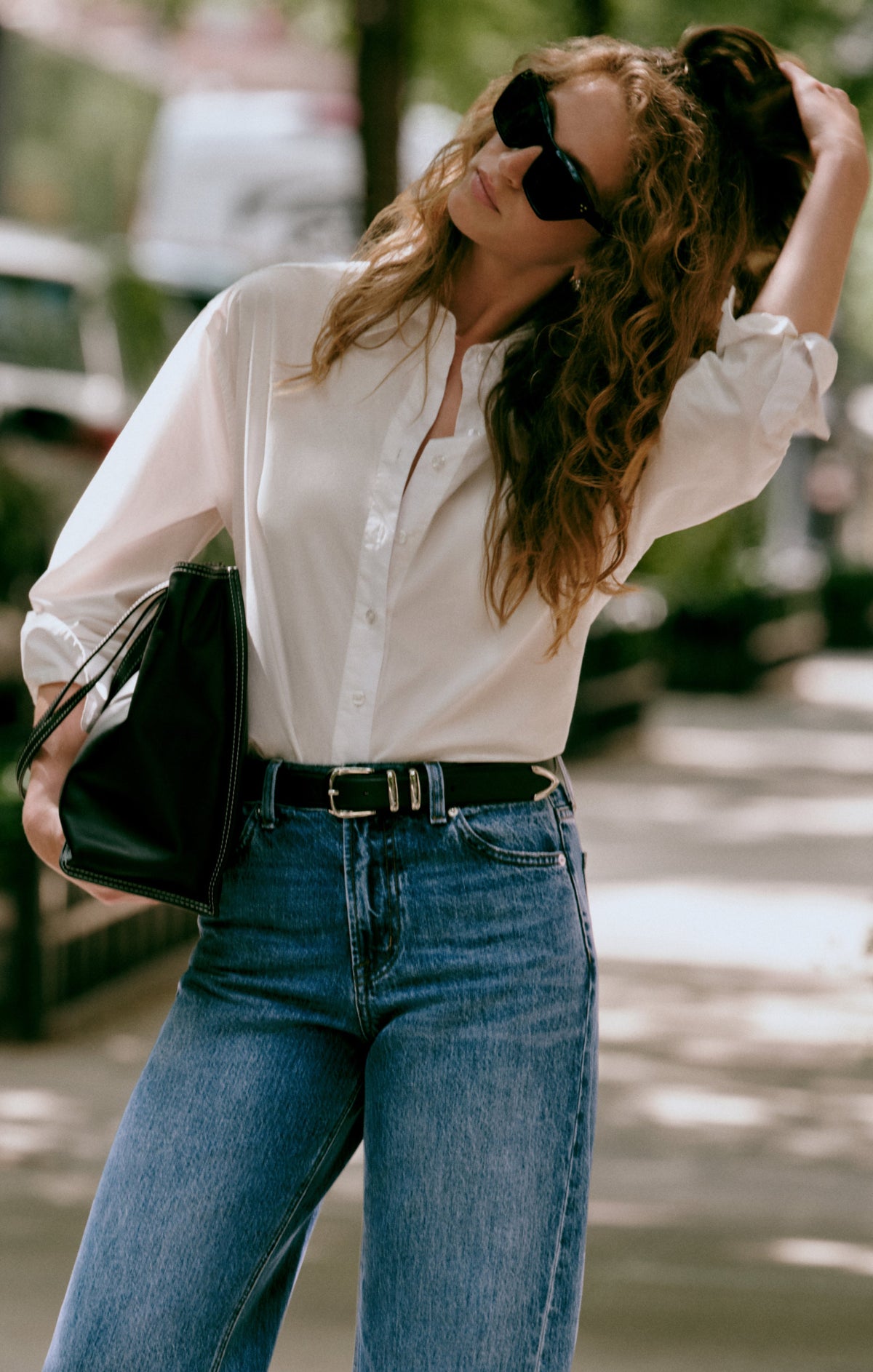 Z SUPPLY Elevated Poplin Relaxed Button Up Top