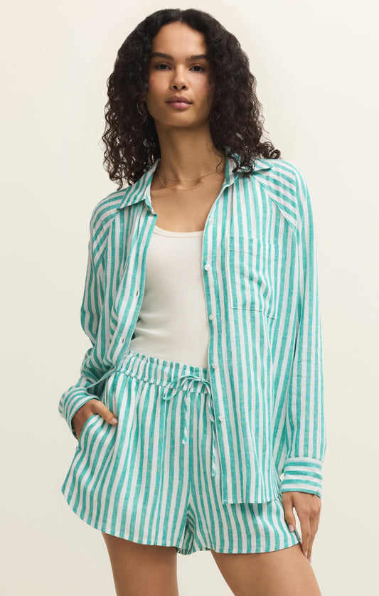 Z SUPPLY The Perfect Linen Striped Top