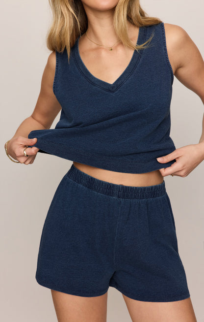 Z SUPPLY Sloane V-Neck Jersey Denim Tank