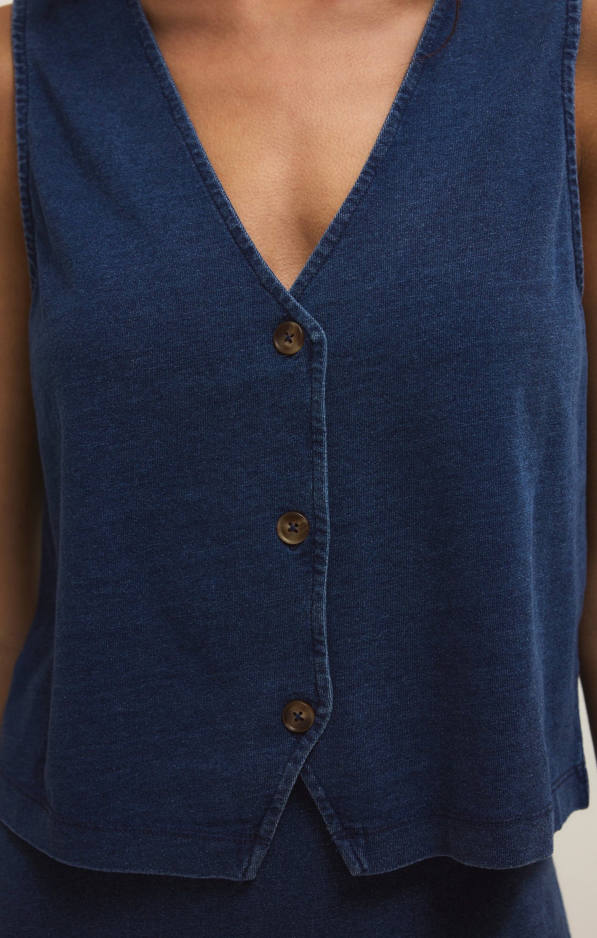 Z SUPPLY Noelle Jersey Denim Tank
