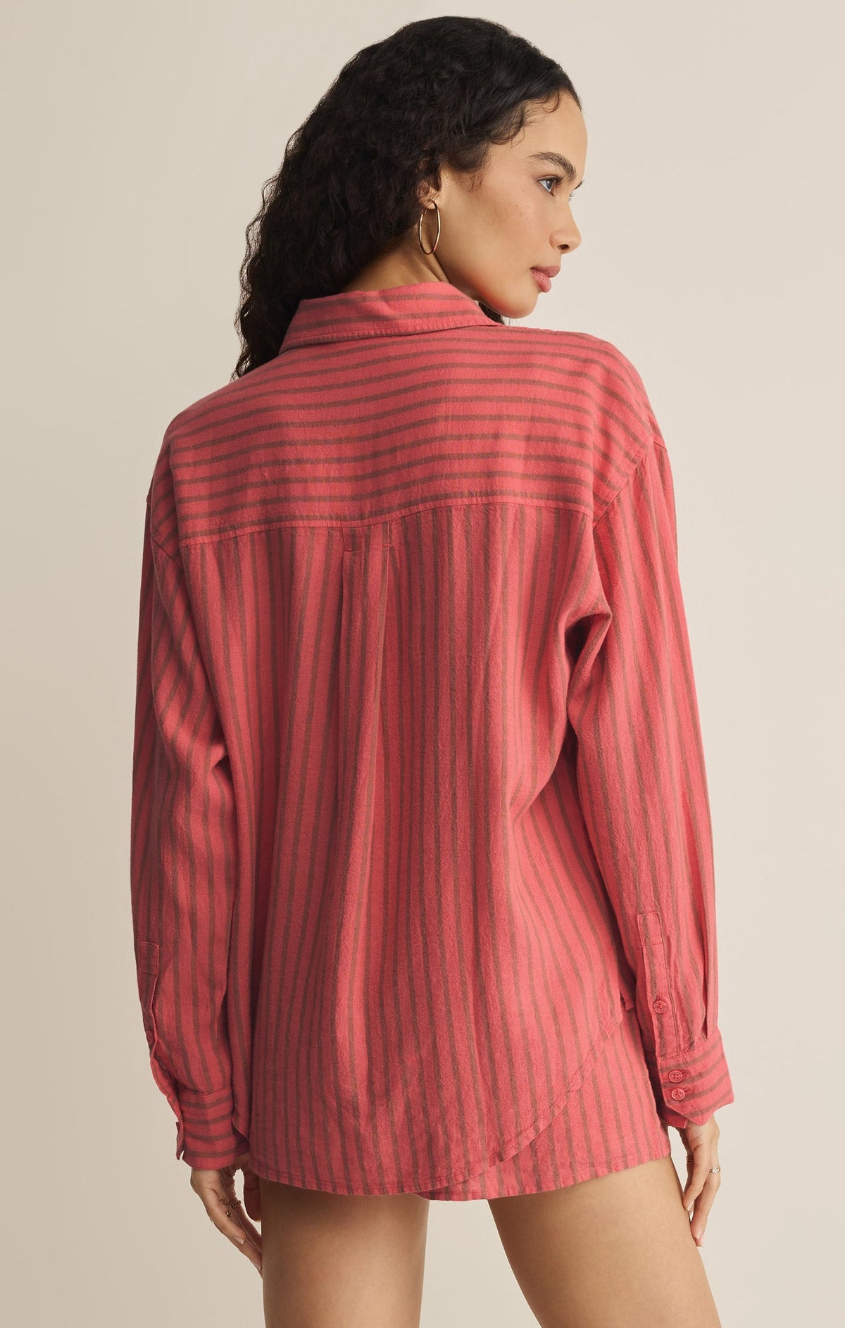 Z SUPPLY The Perfect Striped Linen Button Up