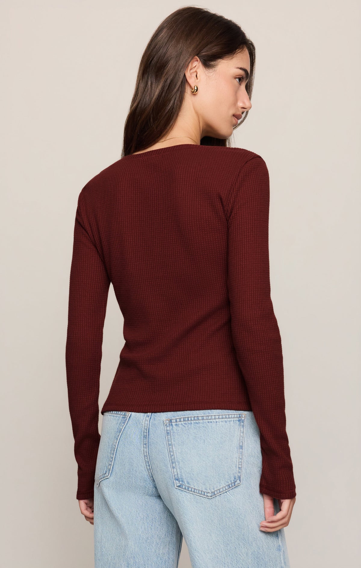 Z SUPPLY Albany Waffle Snap Front Top