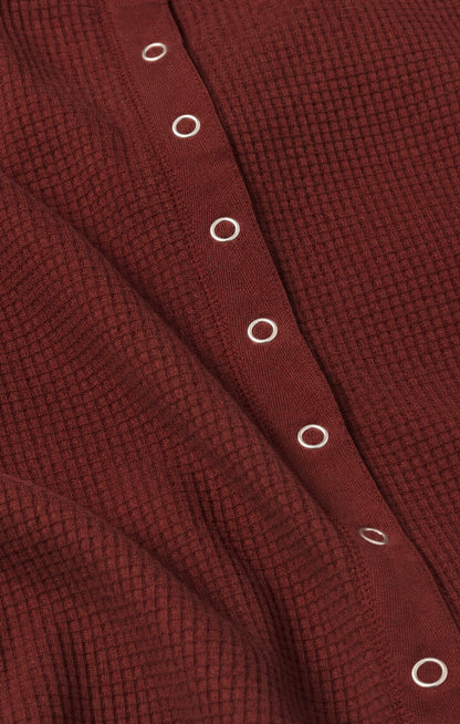 Z SUPPLY Albany Waffle Snap Front Top
