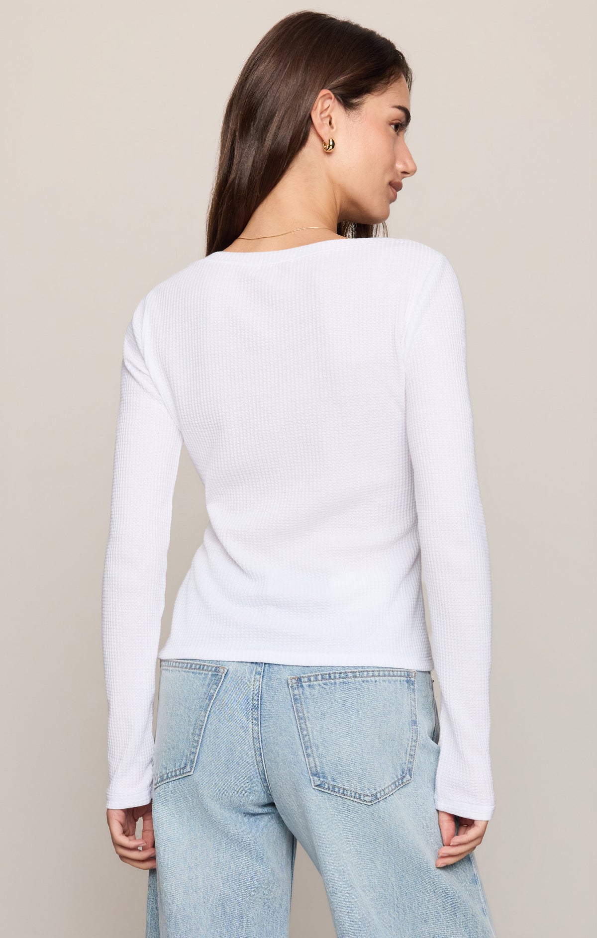 Z SUPPLY Albany Waffle Snap Front Top