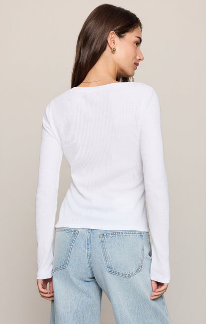 Z SUPPLY Albany Waffle Snap Front Top