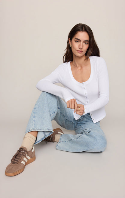 Z SUPPLY Albany Waffle Snap Front Top