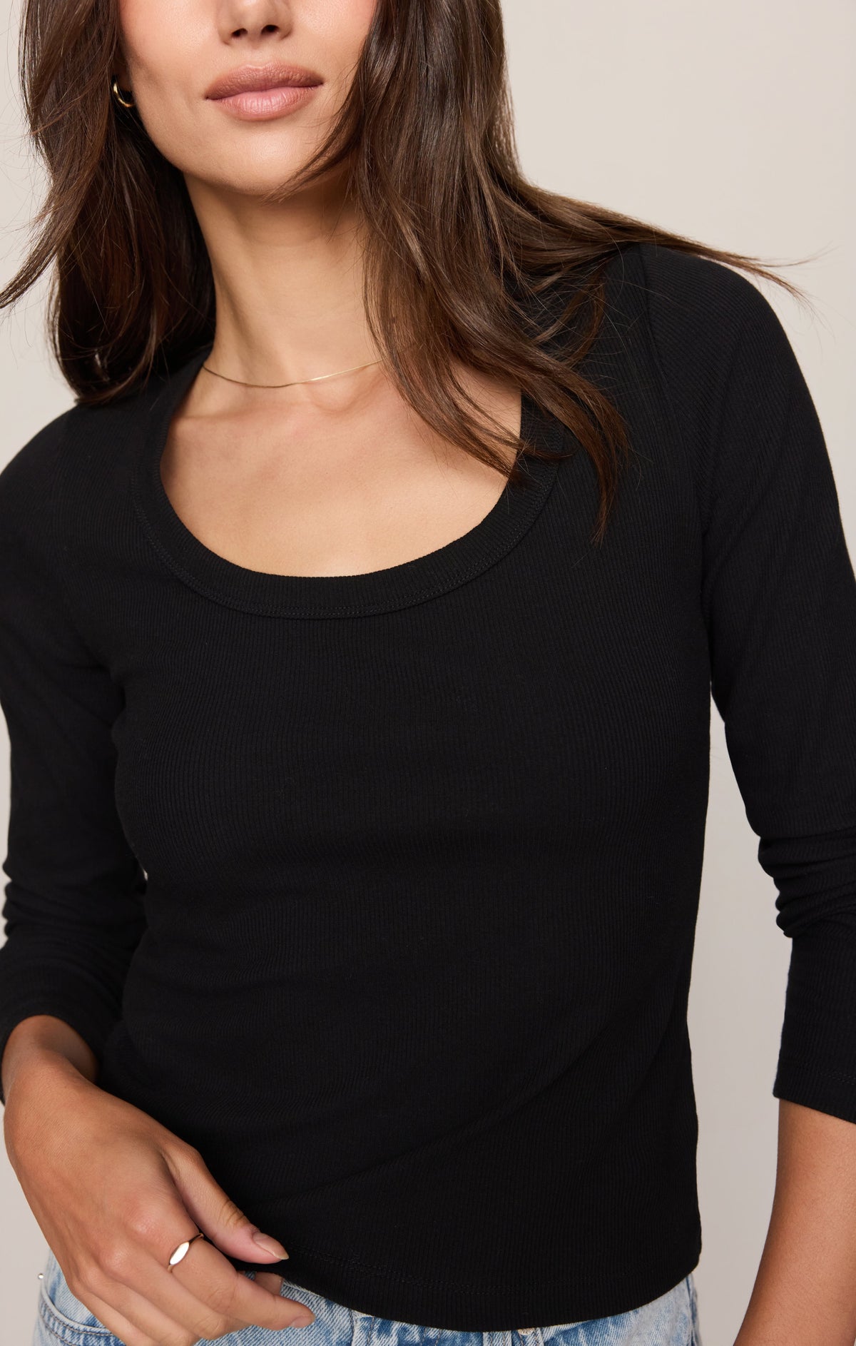 Z SUPPLY Greyson Scoop Long Sleeve Tee