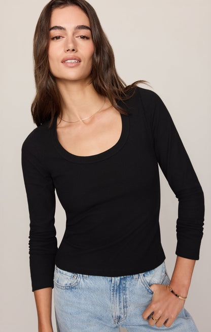 Z SUPPLY Greyson Scoop Long Sleeve Tee