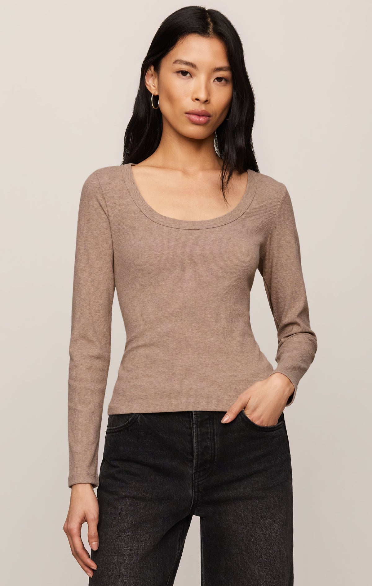 Z SUPPLY Greyson Scoop Long Sleeve Tee