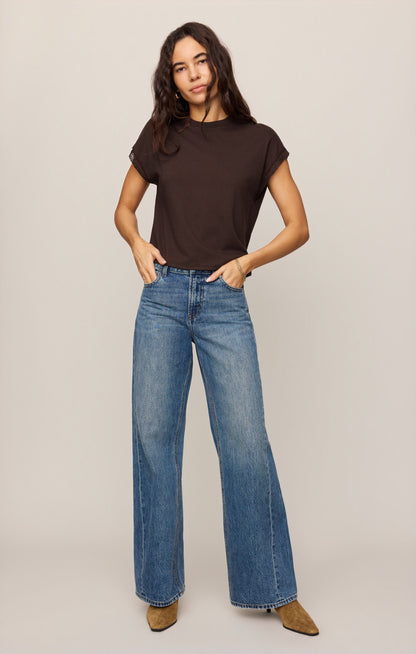 Z SUPPLY Marika Lace Trim Muscle Tee