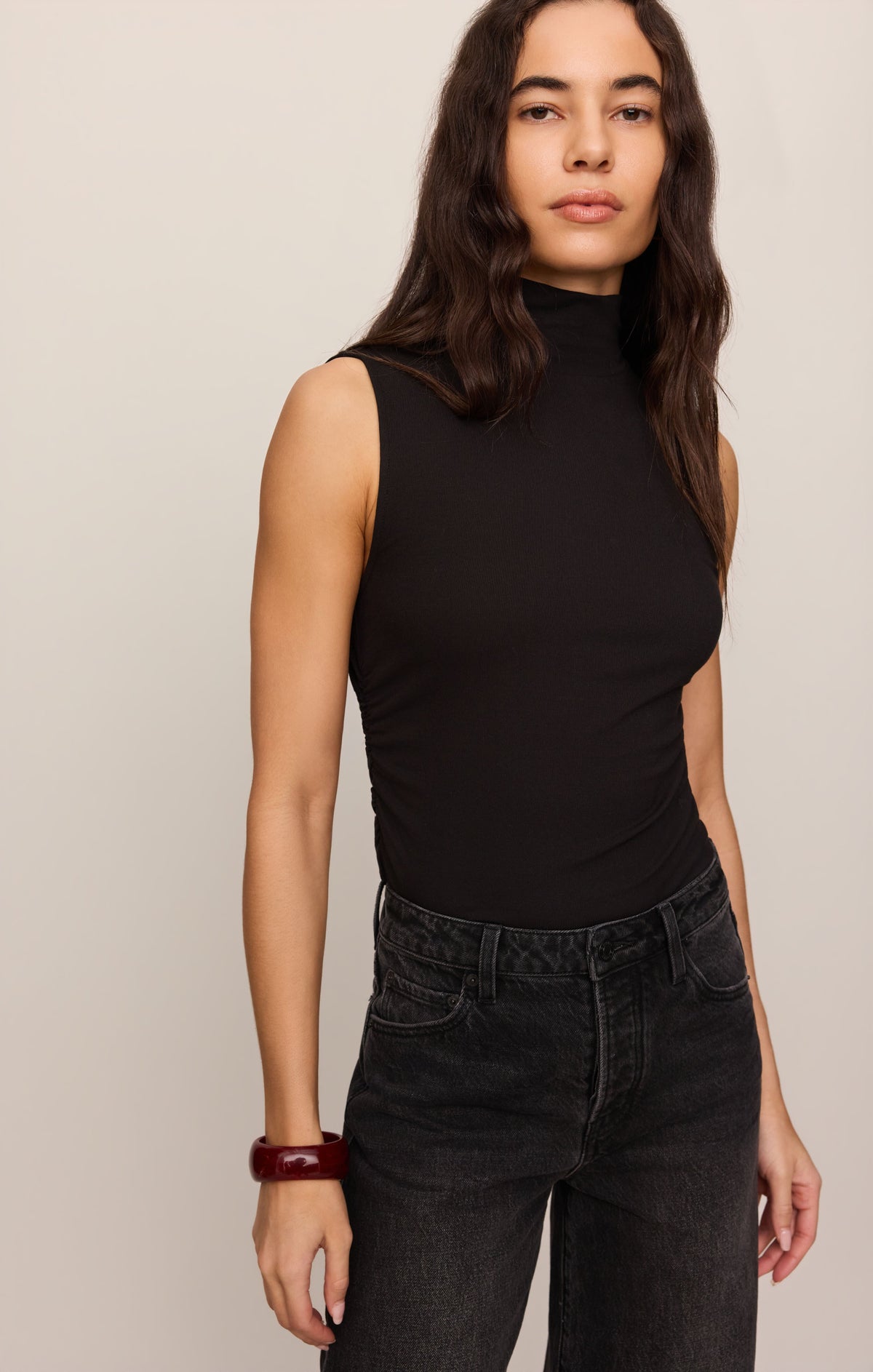 Z SUPPLY Silva High Neck Tank - Black