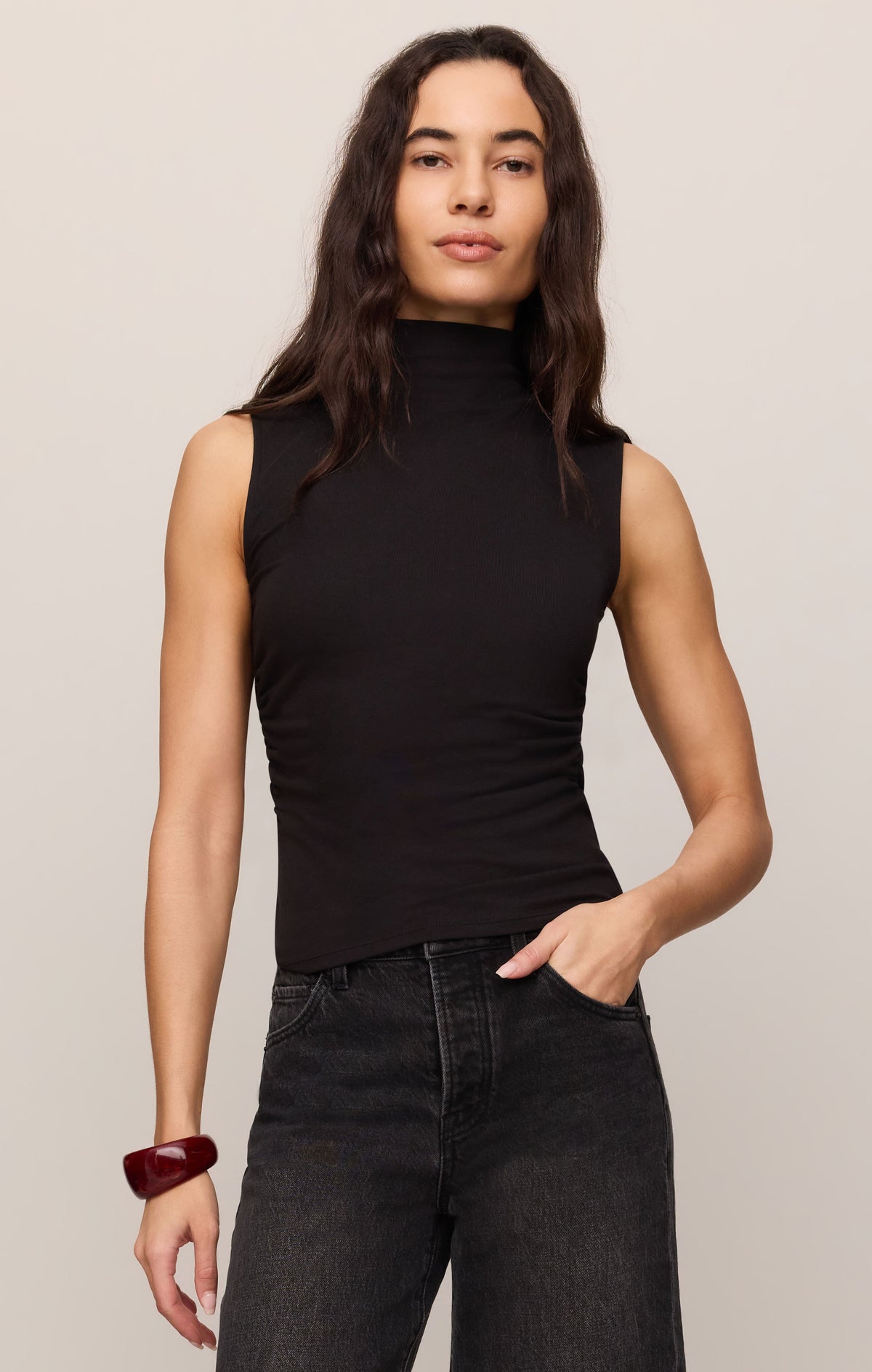 Z SUPPLY Silva High Neck Tank - Black