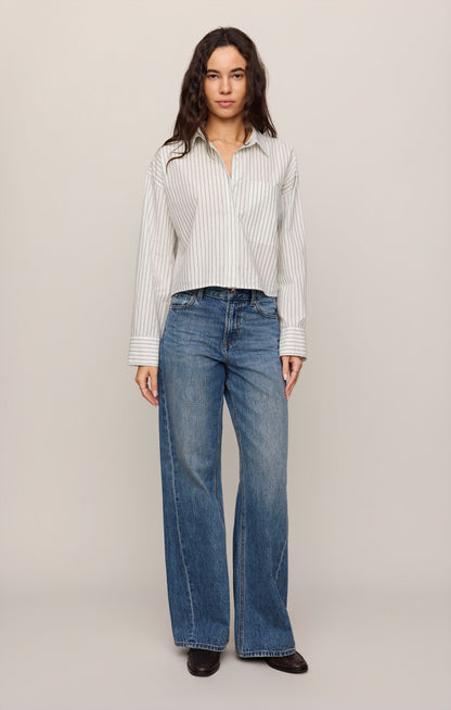 Z SUPPLY Favorite Striped Button Up - White